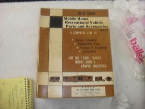 Vintage 1971 72 Mobile Home and Recreation Vehicle Parts Accessories Catalog