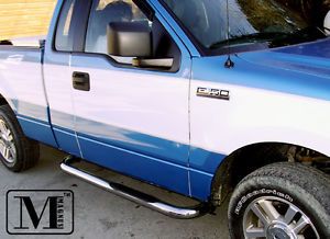 04 08 Ford F150 Reg Cab Excl Heritage Chrome Side Step Stainless Nerf Bars