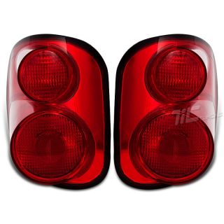 01 03 Ford F150 Red altezza Tail Light 2004 F Heritage 4DOOR Crew Flareside Pair