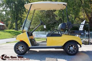 Custom Gas Golf Cart New Body Seat Covers Wheels and Tires Club Car