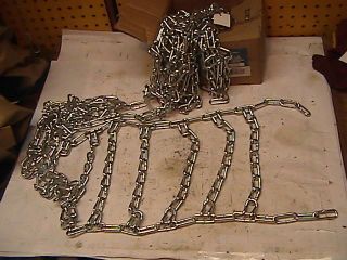 New Set 4 00 4 80 x 8 Tire Chains Gravely 2 Wheel Tractor Gas Engiine