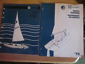 1975 1976 Bombardier Sail Boat Parts Catalogs Ski Doo