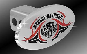 Harley Davidson Trailer Tow Hitch Cover Plug with 3D Decorative Emblem