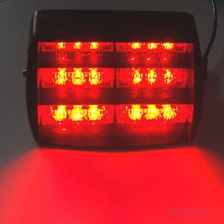 Red Windshield 18 LED Strobe Light Emergency Flash Warning Light 12V Car