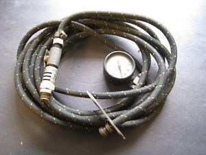Vintage Antique Car Truck Engineair Tire Pump with Hose Fittings Meiser Co