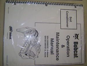 Bobcat Soil Conditioner Operators Maintenance Manual
