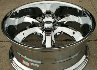 Akuza Lacuna 760 22" Chrome Rims Wheels Charger Hemi 5 7L 22 x 9 5 5H 35