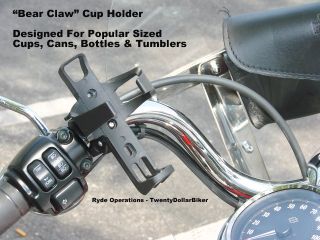 Motorcycle Cup Water Bottle Drink Holder Harley Dyna Softail Sporster Roadking