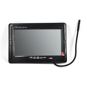 7" TFT Color LCD Car Rearview DVD VCR Backup Camera Display Monitor w IR Remote