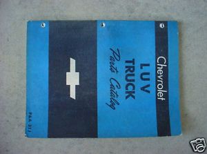 GM 72 73 Chevrolet Luv Truck Parts Catalog Chevy