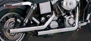 91 05 Harley Davidson Dyna Glide Vance Hines Straightshots Original Exhaust