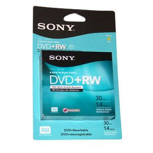 Brand New Unopened Sony DPW30R2 8cm Blank Media Video Audio Camera DVD RW 4 Pack