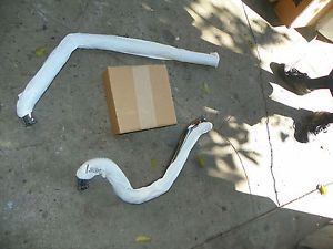 Harley Touring Vance Hines Dresser Duals Exhaust Pipes Heat Shields New