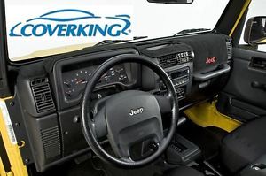 Jeep Wrangler JK Coverking Custom Fit Poly Carpet Dash Cover with Jeep Logo