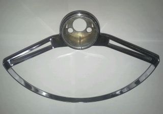 1963 1964 1965 Chevy Corvair Monza Steering Wheel Horn Ring Nice Condition