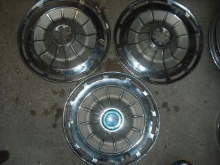 3 14" 1962 62 Chevy II Pass Chevrolet Impala Bel Air Biscayne Corvair Hubcaps