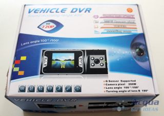 2" Color LCD Dual Lens HD Car Camera Traffic Recorder w Audio Video Night Vision