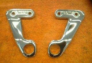 Harley Touring Road Glide Lower Fairing Support Mounts Chrome Excellent No Res