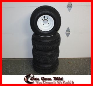New Golf Cart Wheels and Tires Set of 4 18x8 50 8 Kenda Hole N 1