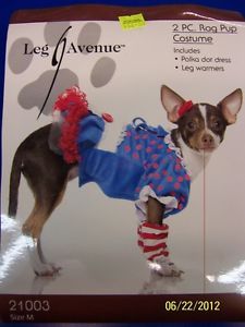 Rag Pup Doll Raggedy Ann Blue Cute Dress Up Halloween Pet Dog Cat Costume
