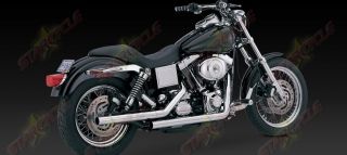 91 05 Harley Davidson Dyna Glide Vance Hines Straightshots Original Exhaust