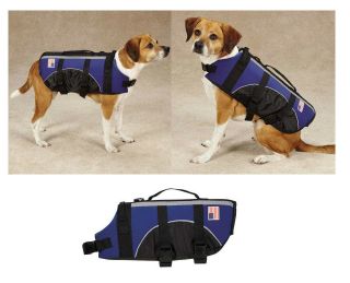 Navy Blue Neoprene Elite Dog Life Jackets Water Safety Swim Vests for Dogs