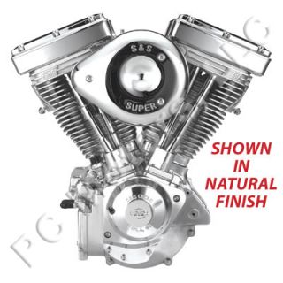 S s Cycle 124" Chrome Engine Motor 1984 1999 Evolution EVO Harley Natural Finish