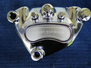 Harley Davidson Chrome Front Brake Caliper Softail Dyna Sportster