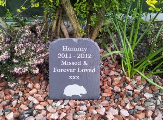 Natural Slate Pet Memorial Grave Marker Headstone 11cm x 14cm Small Dog Cat FS1