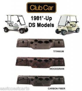 Club Car DS Golf Cart Dash Cover w Locking Glove Boxes