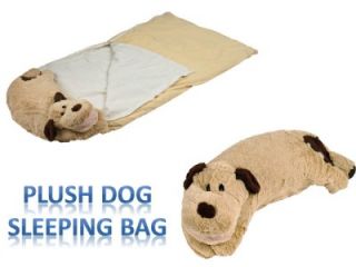 Puppy Dog Sleeping Bed N Bag Snuggle Stuffed Plush Pillow Cuddlee Pet