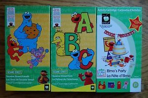 3 Cricut Cartridges Sesame Street Font Elmo's Party Friends Die Cut Scrapbooking