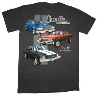 GM Chevrolet Chevelle Classic Car Lineup Automobile T Shirt Tee
