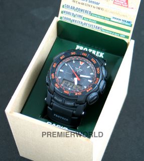 Casio PROTREK Tough Solar Triple Sensor 100M Watch PRG 550 1A4DR