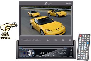 In Dash DVD Player 7" Motorized Video Screen Car Audio Stereo Radio Head Unit
