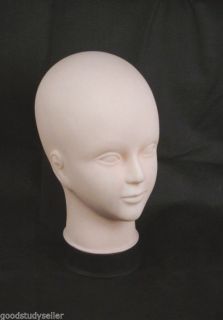 Hot New PVC Plastic Women Girl Makeup Practice Mannequin Head for Wigs Hats Etc