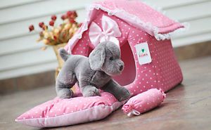 On Sale Large Covered Pink Princess Dog Cat Pet Bed House
