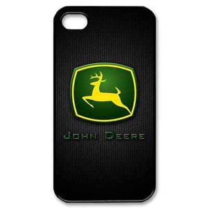 New Design John Deere Logo Tractors Fans Black iPhone 4 4S Hard Case