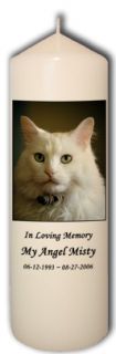 Personalized Custom Pet Memorial Remembrance Candle
