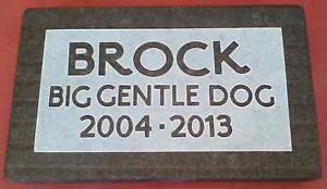 Details about ENGRAVED HEAVY GRANITE PET MEMORIAL HEADSTONE DOG CAT