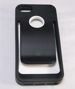 Apple iPhone 5 Cell Phone Case Easy Clip on Belt Strap Pocket Silicone Black