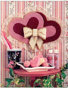 Heart Wall Hanging Plastic Canvas Valentine Pattern