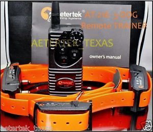 AETERTEK Remote 3 Dog Pet Training Electric Shock Training Pet Collar Anti Bark