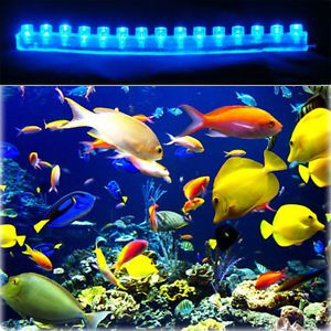 15 LED Kit Blue Beam Bar Aquarium Light Tropical Fresh Salt Water Fish Tank
