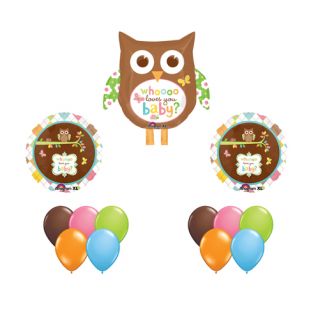 Happi Tree Owl Baby Shower Balloon Set Owls 13 Whoo Loves You Party