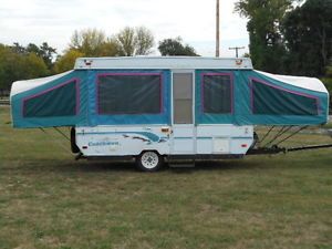  Pop Up Popup Folding camper Tent Travel Camping Trailer RV Sleeps 8
