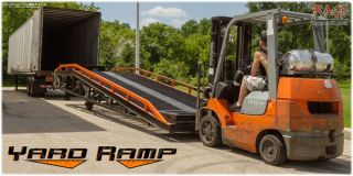Steel Yard Ramp 22000lb Forklift Truck Trailer Rail Car Dock Loading RYR 37 22