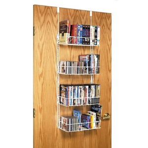 Storage Rack Grayline CD DVD Media Organizer Set Shelf Cabinet Organization Unit