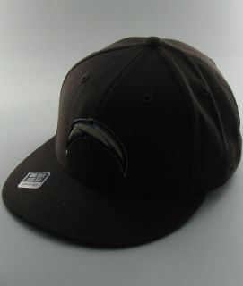 San Diego Chargers Flat Brim Fashion Brown One Size Flexfit NFL Reebok Hats Caps