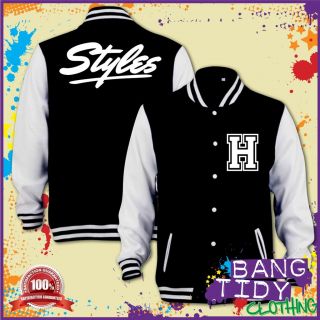 Harry Styles One Direction 1D Inspired Varsity Bassball Kids Varsity Jacket
